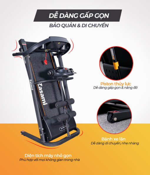 Máy chạy bộ điện đa năng 7380-DV - Hình ảnh 3