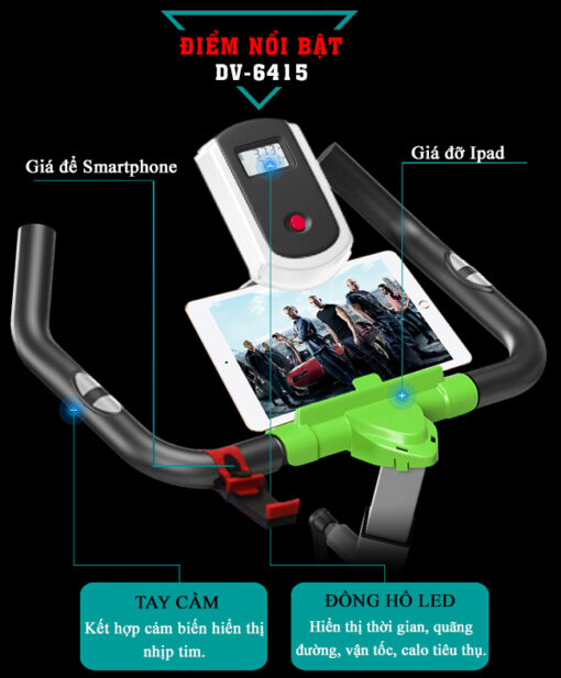 Xe đạp tập thể dục tại nhà HT-6415 - Hình ảnh 3