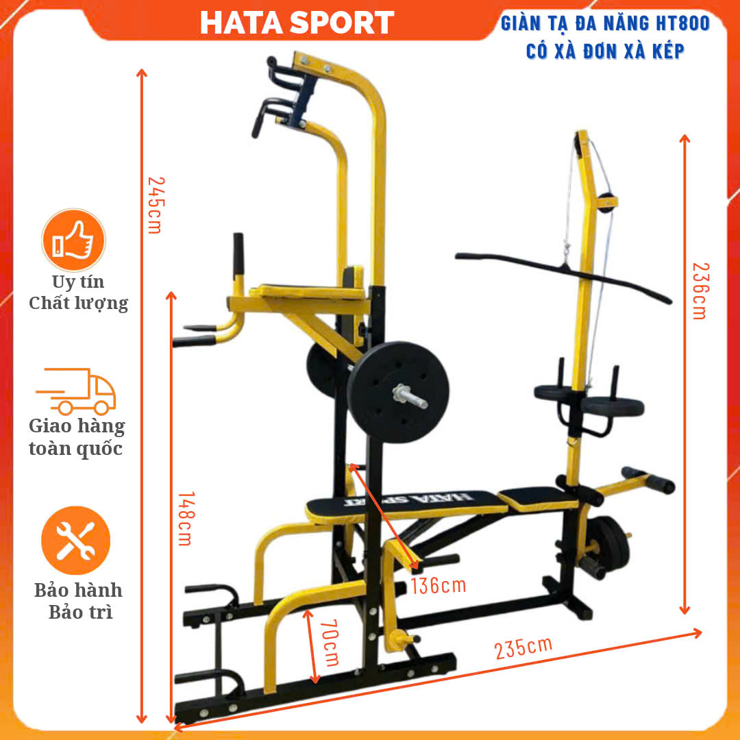 Giàn Tập Tạ Đa Năng HT800
