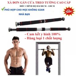 Xà đơn gắn cửa 80cm - 130cm
