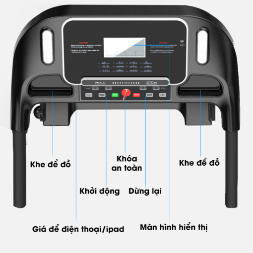 Máy chạy bộ điện đa năng HT7 - Hình ảnh 10