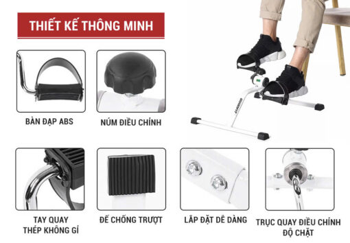 Xe đạp thể dục mini phục hồi chức năng GF003MB - Hình ảnh 6