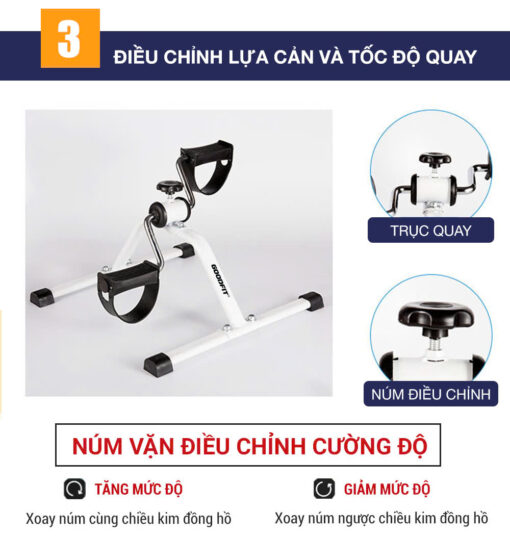 Xe đạp thể dục mini phục hồi chức năng GF003MB - Hình ảnh 5