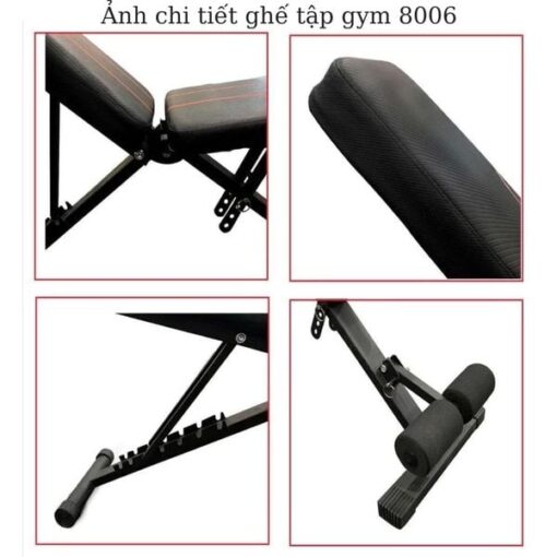 Ghế tập tạ đa năng gấp gọn HT8006 - Hình ảnh 6